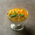 Secret Oven’s artisanal panna cotta with silky texture and fruit topping