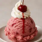 Artisanal Rossini ice cream scoop served in a bowl at Secret Oven Koh Samui