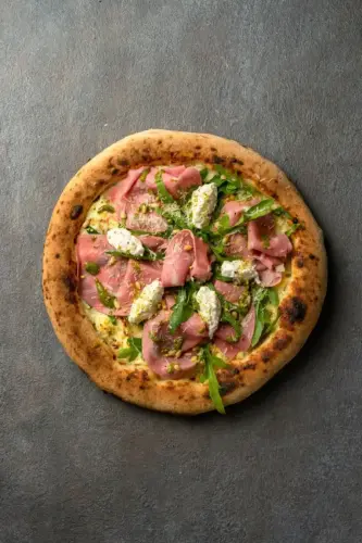 Pizza Pistachio Mortadella 